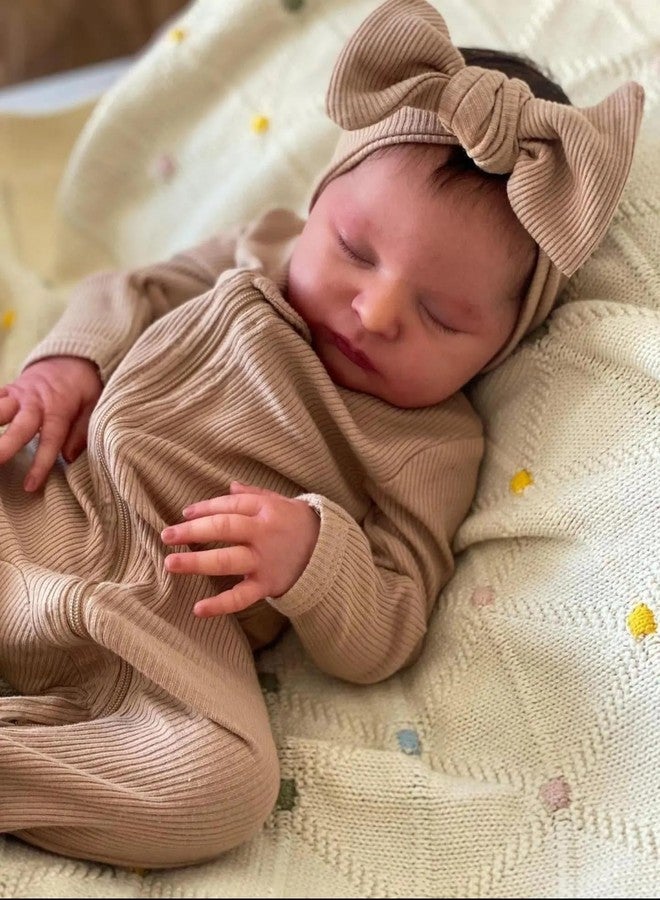 MAIHAO 20-Inch Reborn Baby Dolls Girl Lifelike Baby Dolls Realistic Reborn Doll Girl Soft Body Closed Eyes Newborn Real Life Baby - Image 4